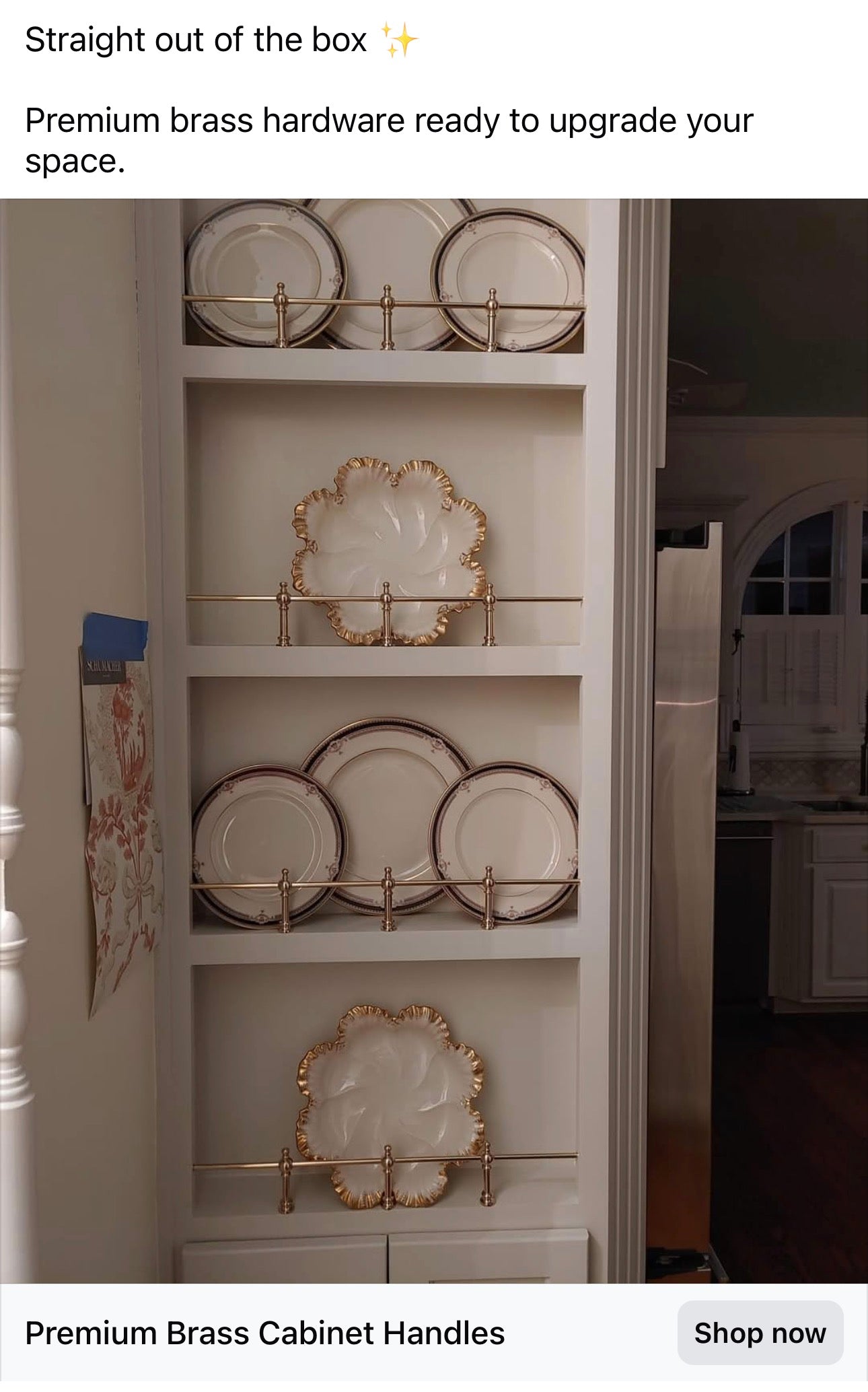 Victorian Solid Brass Gallery Rail