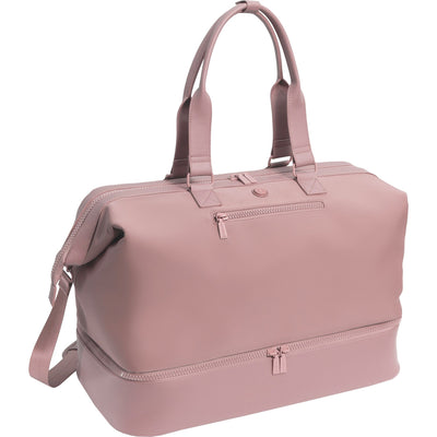 Max Studio Sport Nylon & Faux Leather Drop Bottom Duffel Bag