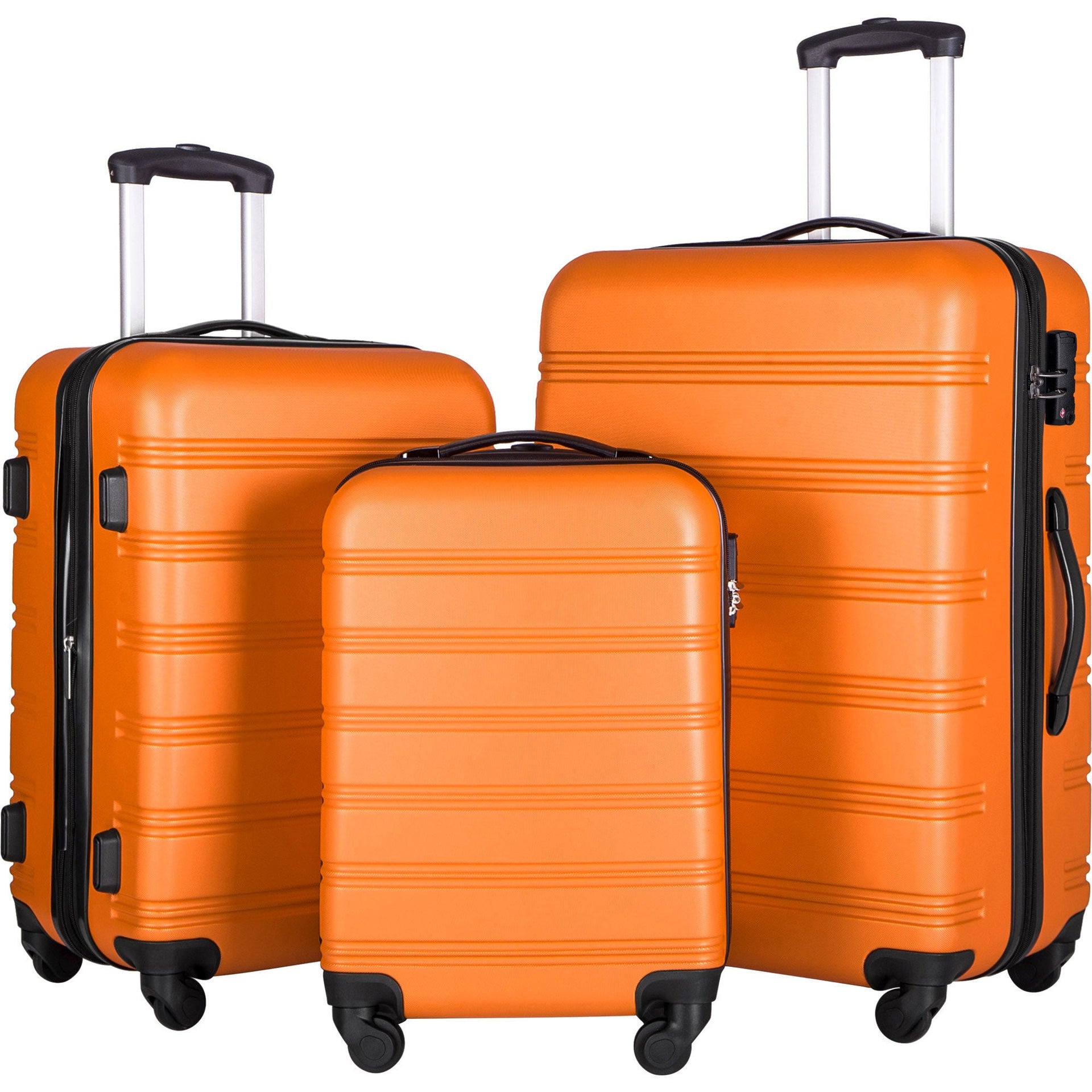 3 Piece Luggage Set Hardside Spinner Suitcase with TSA Lock 20' 24' 28' Available