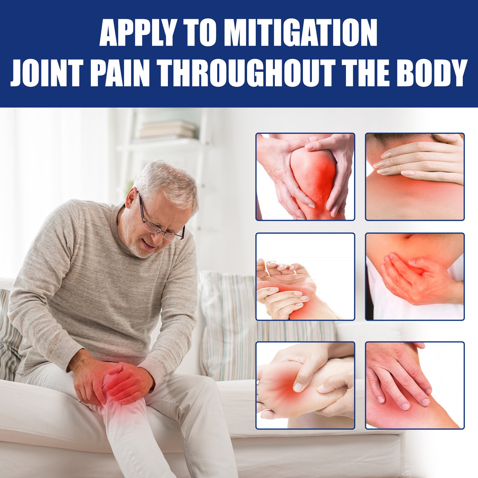 Various Vitamins Joint & Bone Care Cream, Wrist Leg Bend Joint Shoulder Neck Sinew Massage To Relieve Soreness Cream