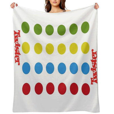Twister Shower Curtain Sustainable Throw Blanket