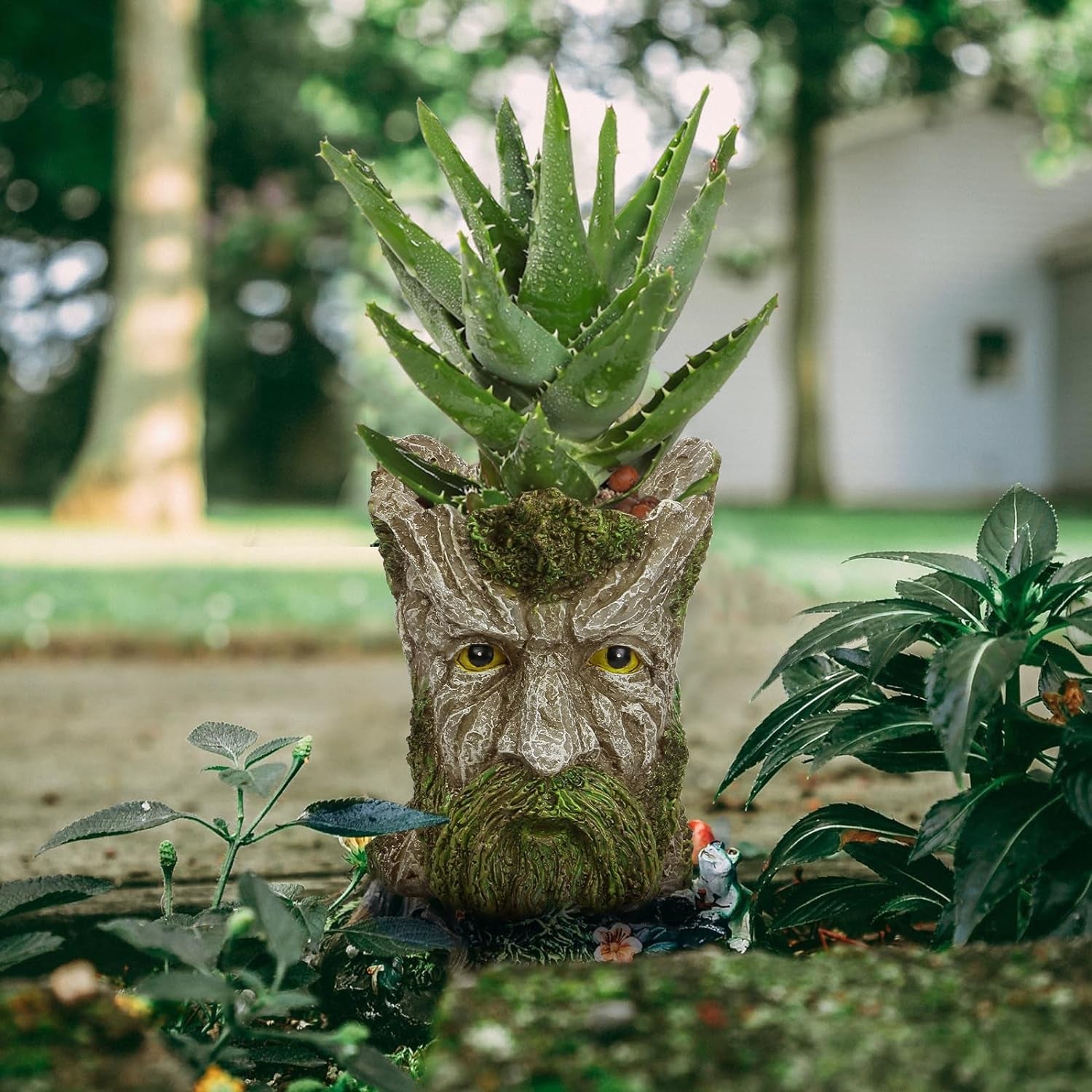 EIIORPO Tree Face Planter-Old Man Tree Face Garden Pots