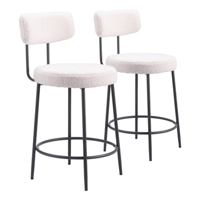 Blanca Counter Stool (Set of 2) Ivory