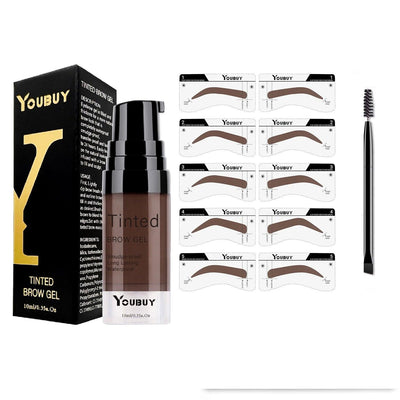 Eyebrow ointment dye waterproof quick drying natural eyebrow long-lasting travel portable set liquid eyebrow pencil 