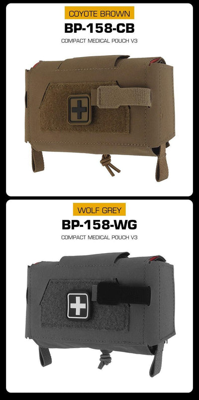 Compact Trauma Bag V3 GEN3 Style Agilit MD2 IFAK Tactical Medical First Aid Bag for Hunting Vest Plate Carrier Belt