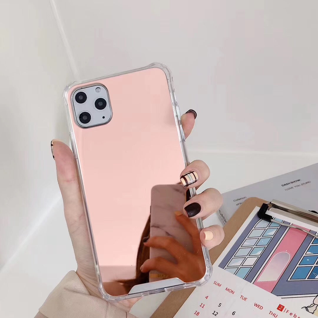 Gasbag Drop Proof Mirror Case for iphone XR XS MAX 13 14 Plus Airbag Soft TPU Phone Cover