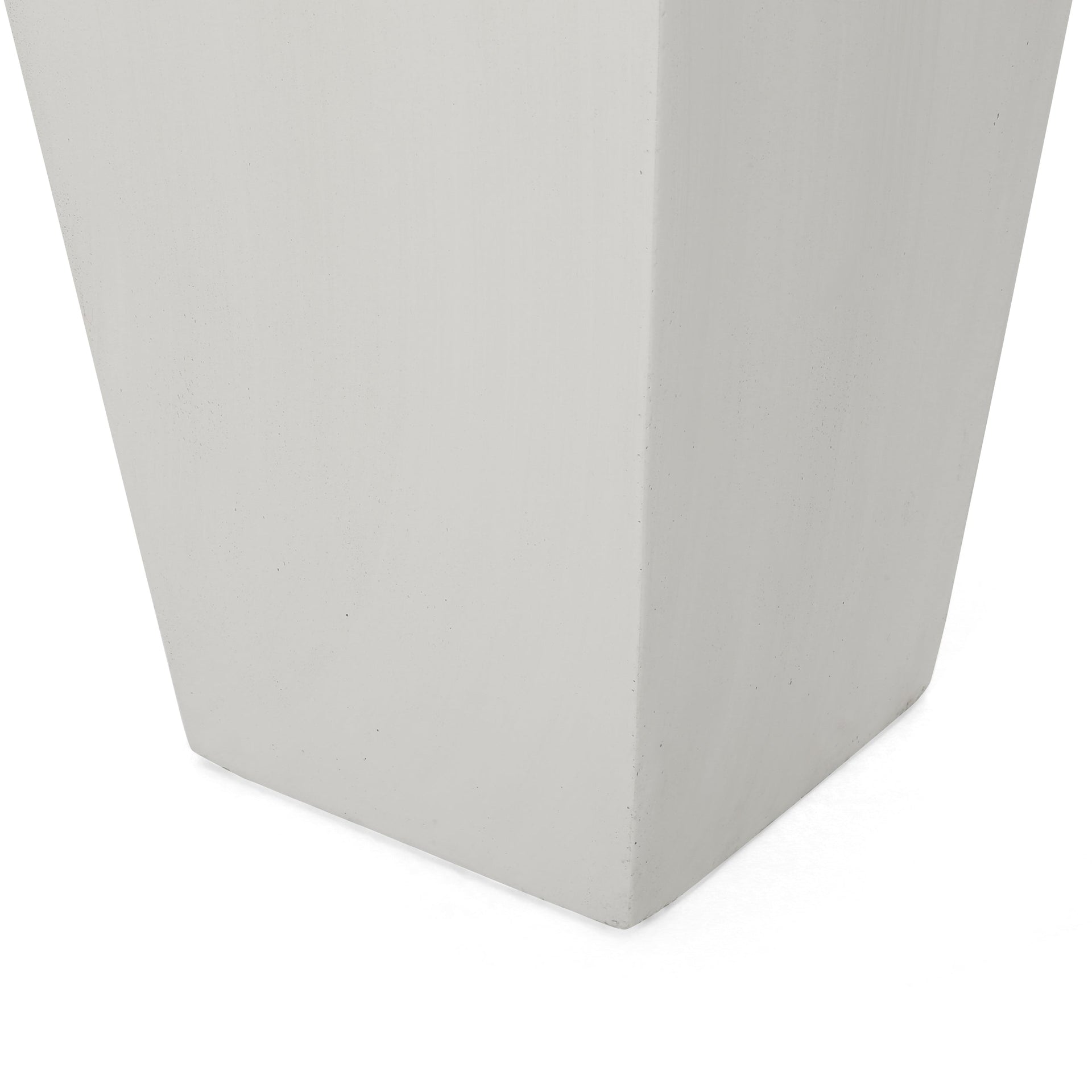 13' x 28.5' Modern Outdoor MGO Cast Stone Planter, White