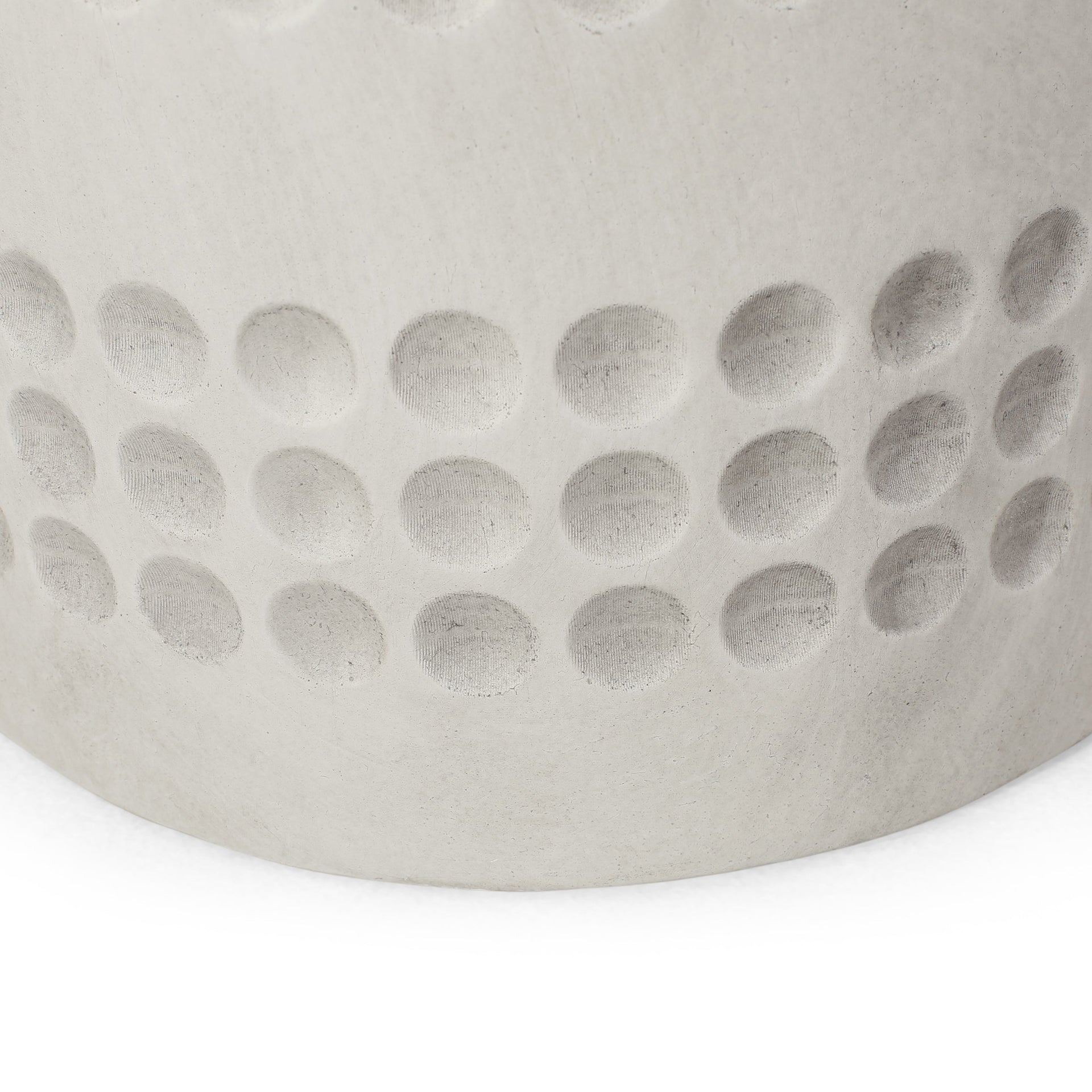 10-inch Cube Antique White MGO Planter