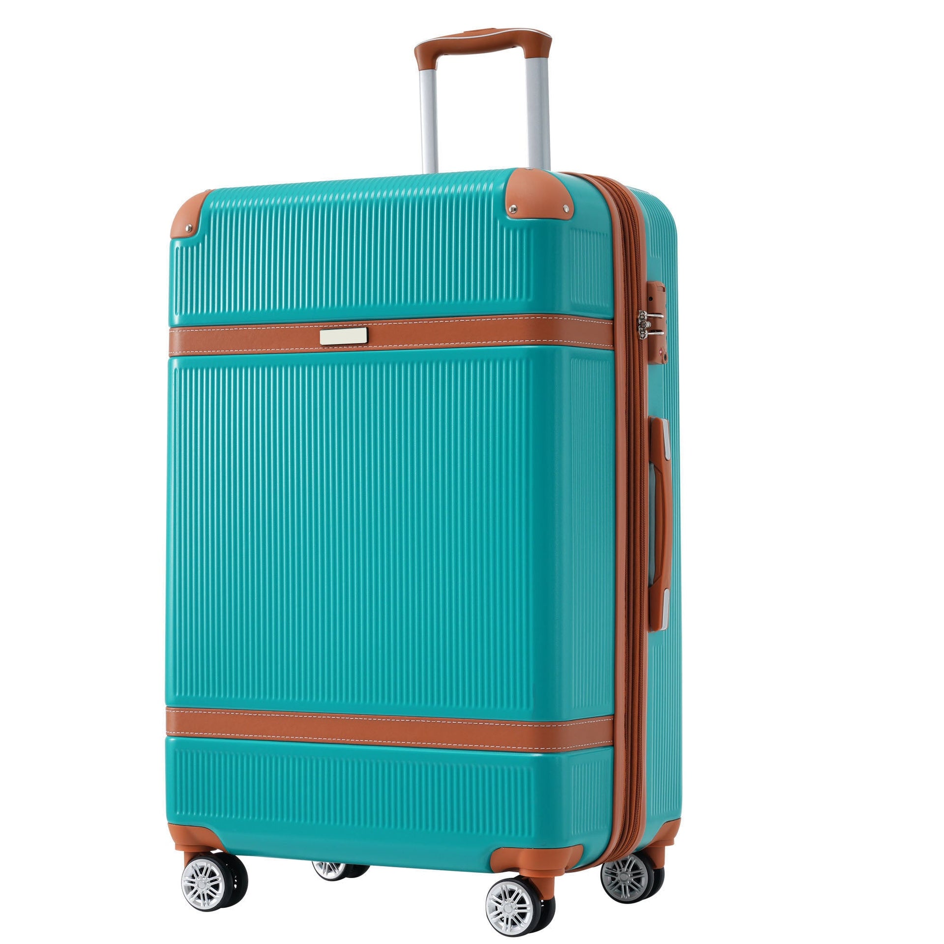 Hardshell Luggage Sets 3 Piece double spinner 8 wheels Suitcase with TSA Lock Lightweight 20''24''28''
