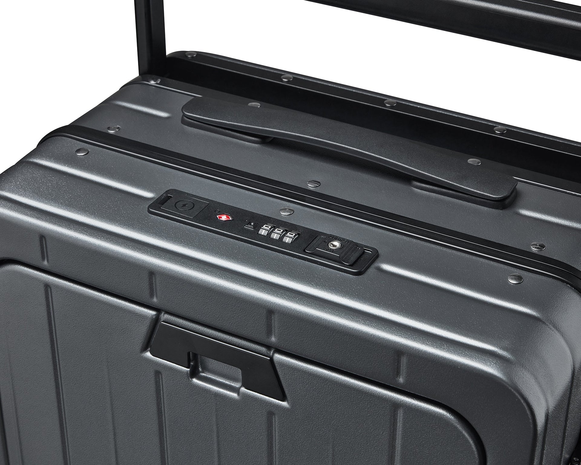 Aluminum Frame 20 Inch with Front Open Carry-on Luggage, PC Hard Shell Suitcase, Bounce Wide Handle Pull Rod Luggage with 360°Double Wheels, Built-In TSA Lock, Airline Approved Suitcase for Business