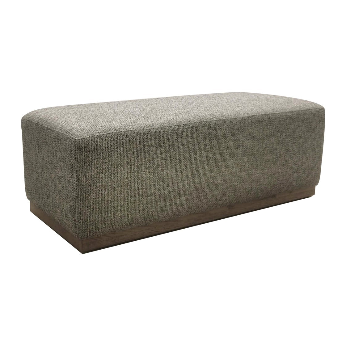 Peggy Bench/Cocktail Ottoman With Table - Tweed/Multi