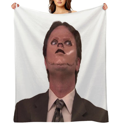 Dwight Schrute - Skin Mask Gift-ready Throw Blanket