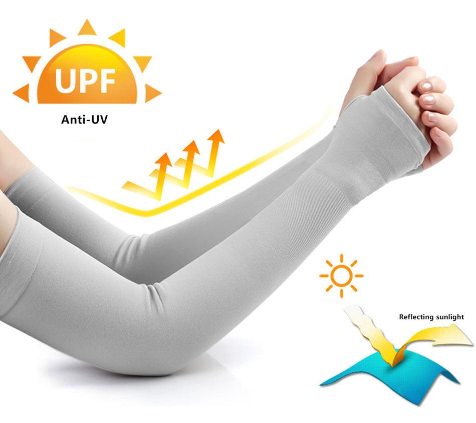 1 Pairs Arm Sleeves Warmers Sports Sleeve Sun UV Protection Hand Cover Cooling Warmer Running Fishing Cycling Sunscreen Sun Protection Arm Sleeves For Men Women Arm Cover For Cycling Outdoor Sports