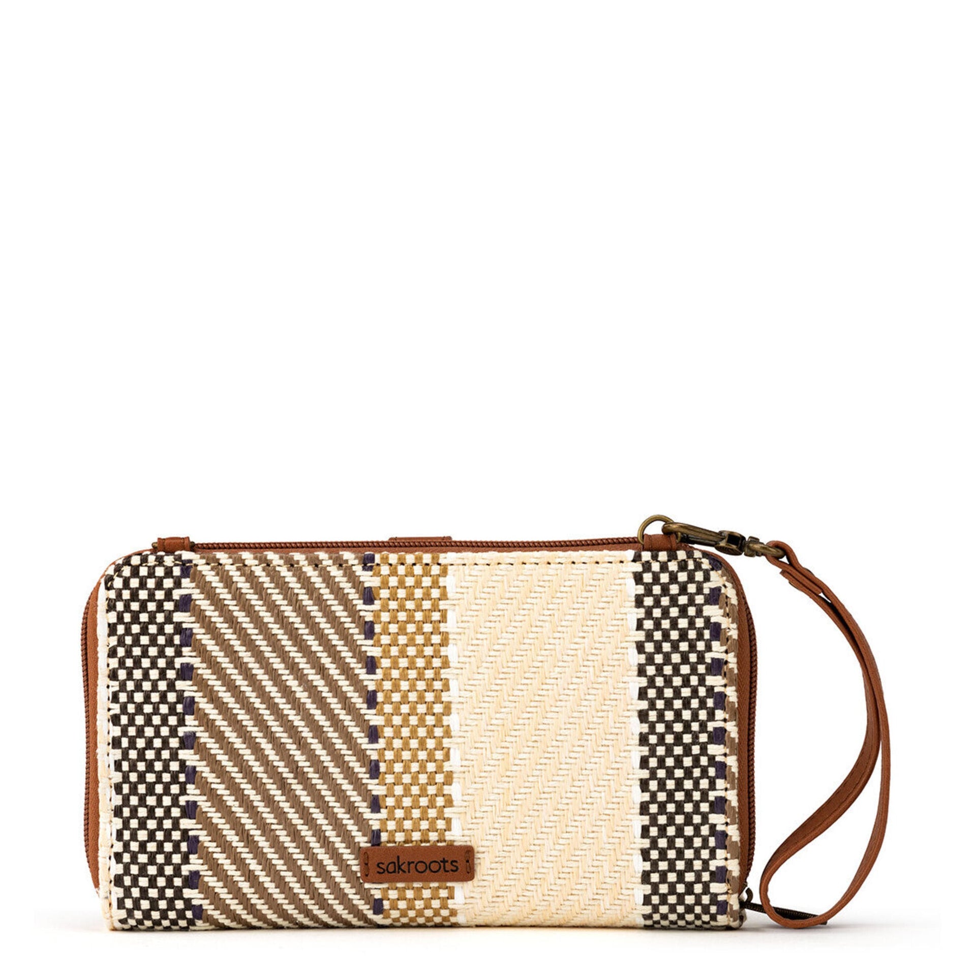 Smartphone Wallet - Straw - Tobacco Batik World Woven