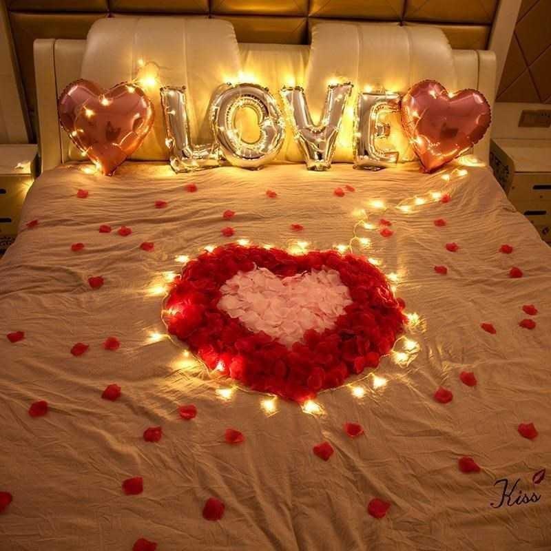 1000PCs Fake Separated Deodorized Rose Petals Party Decorations Artificial Flowers Romantic Wedding Marriage Accessories For Valentine Gifts