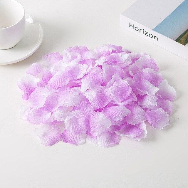 1000PCs Fake Separated Deodorized Rose Petals Party Decorations Artificial Flowers Romantic Wedding Marriage Accessories For Valentine Gifts