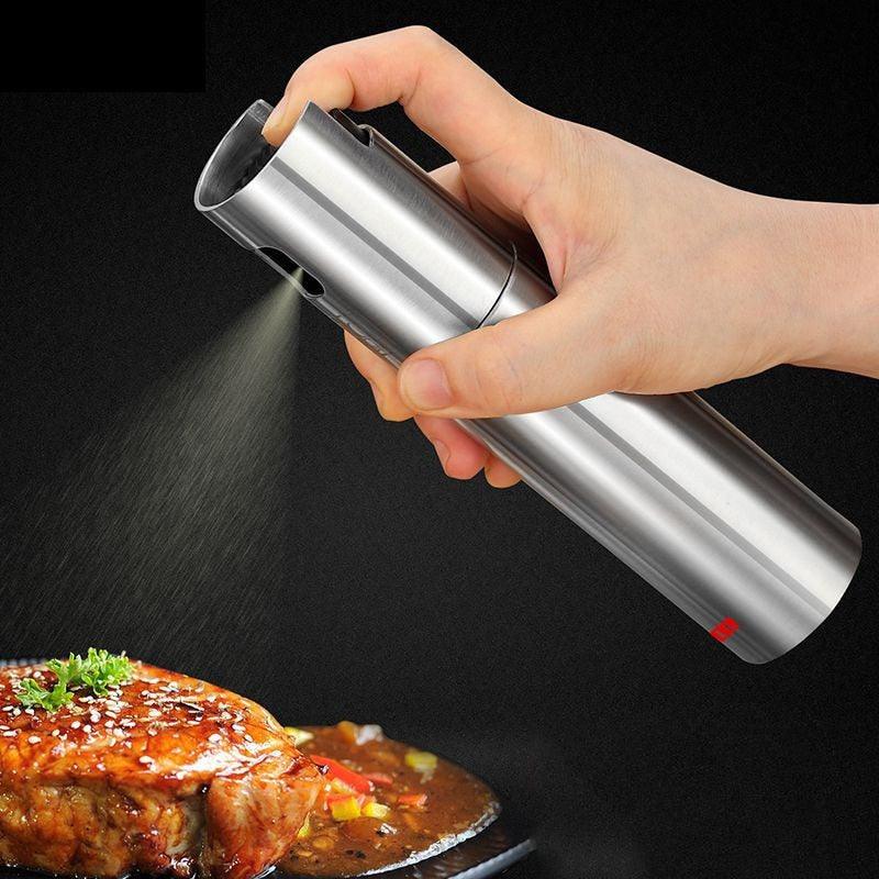 100ML Stainless Steel Olive Oil Sprayer Spray Bottle Spray Kitchen Cooking Oil Spray BBQ Oil Spray Bottle Oil Sprayer for Cooking Air Fryer Stainless Steel Olive Oil Sprayer Mister 100ML Portable Olive Oil Spray Bottle for BBQ