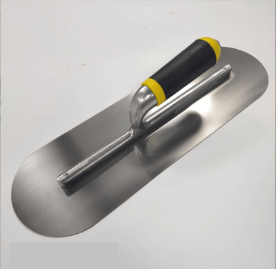 High Quality Stainless Trimming shovel, 35 Cm x 5 cm, very suitable for buckets, slate, plaster, concrete, curved handle, high c