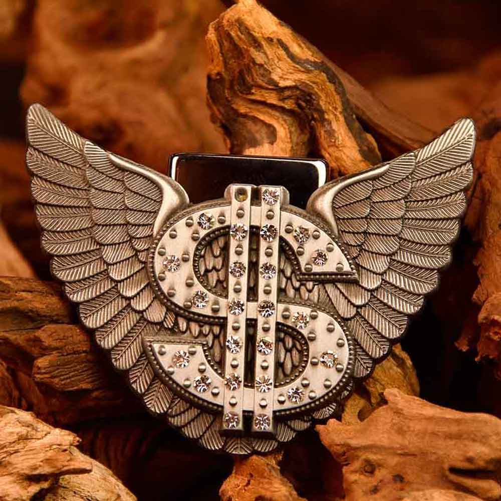 Western Metal Lighter Belt Buckle