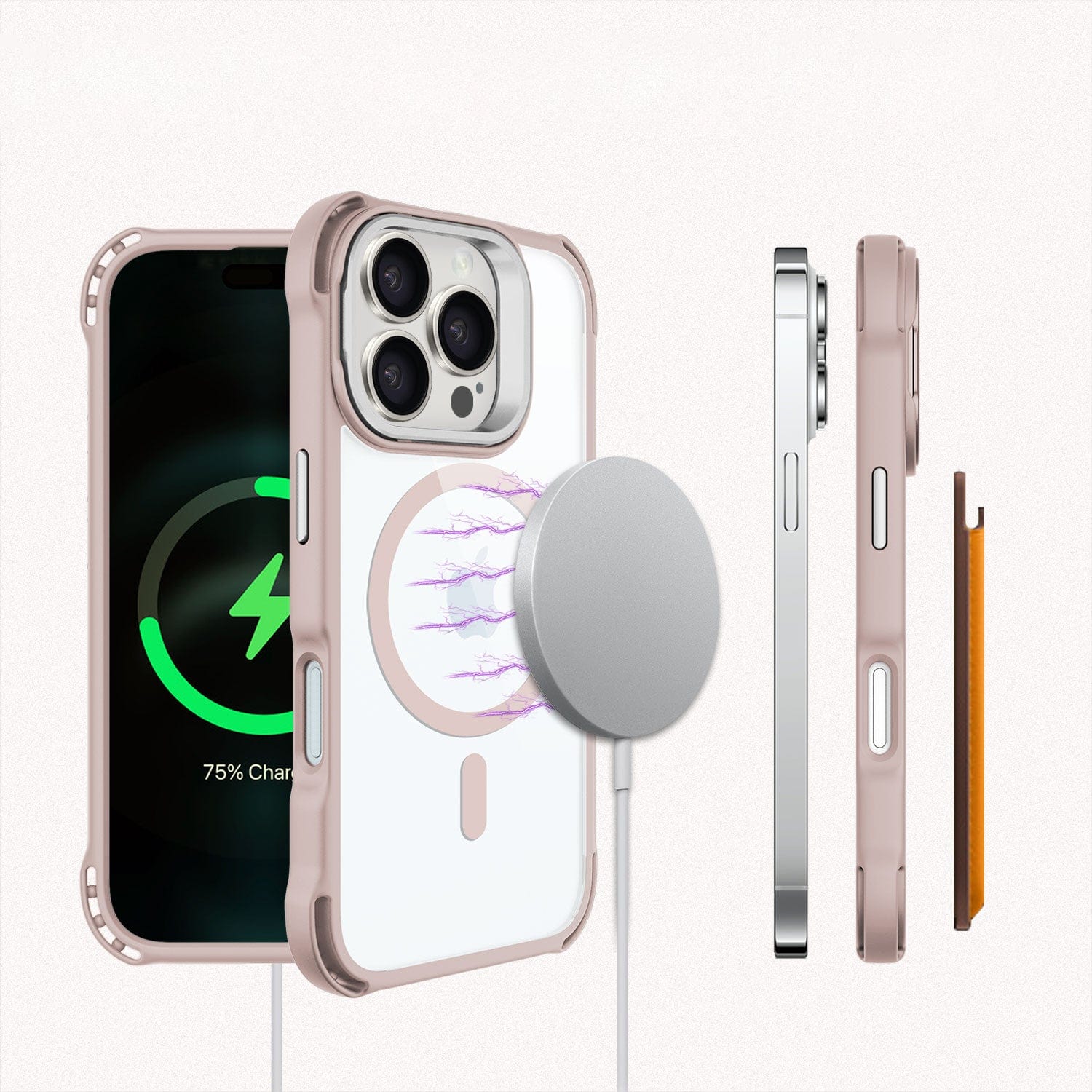Venture Series Clear Rebound Case with Kickstand - Apple iPhone 16 Pro
