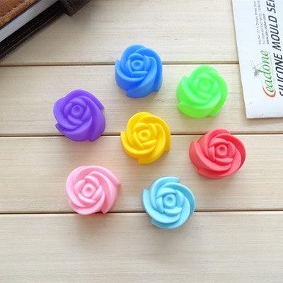 10pcs Rose Mold Food Grade Silicone Mini Cupcake Cake Tool Muffin Cookie Baking Molds Chocolate Soap Pastry Decorating Set Reusable And Non-stick Mini Size Silicone Baking Cups Muffin Cups Mini Cupcake Liners Mini Chocolate Holders