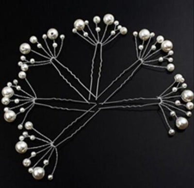 6 Pieces Wedding Bridal Hair Jewelry