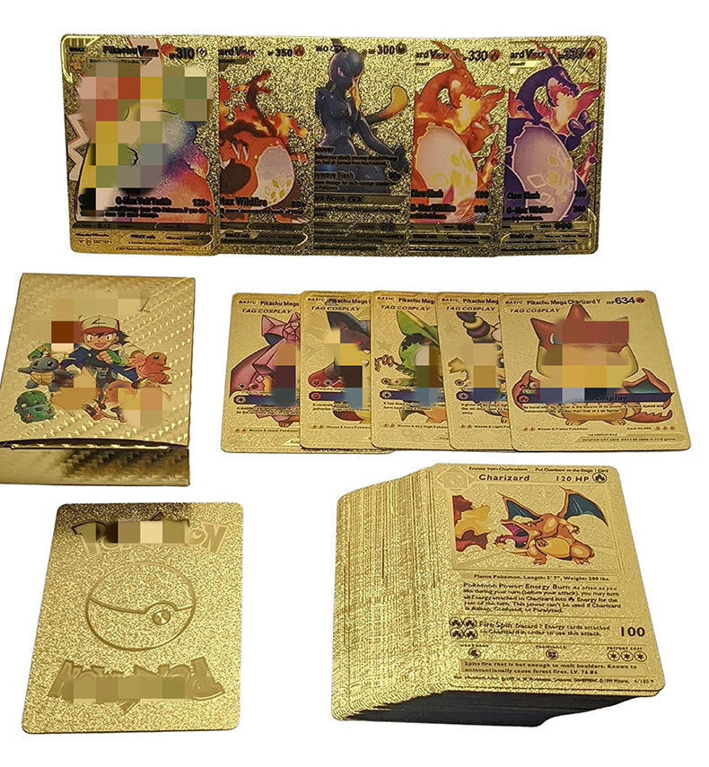 Pok é mon Gold Foil Card Pok é mon Pet Elf Collection Card Battle Card
