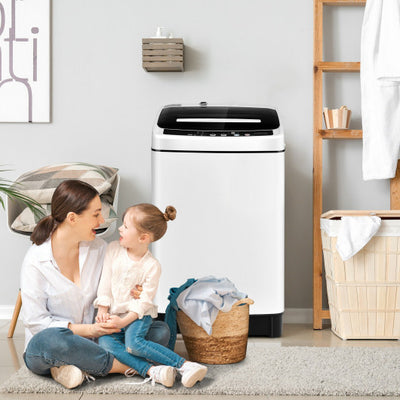 Full-Automatic Washing Machine 1.5 Cubic Feet 11 LBS Washer-White