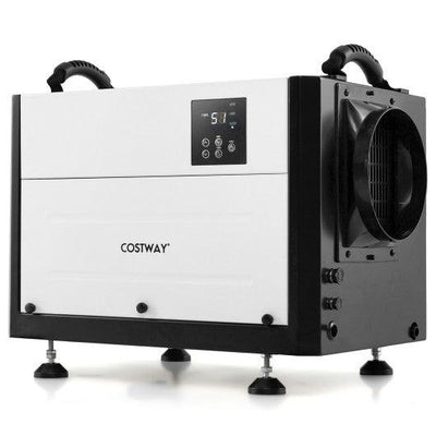 124 Pint Crawl Space Dehumidifier with 3 Modes and 24H Timer-White
