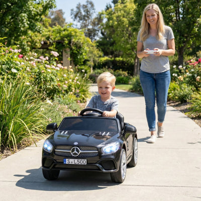 12V Kids Ride on Car Licensed Mercedes-Benz with Remote and Music-Black