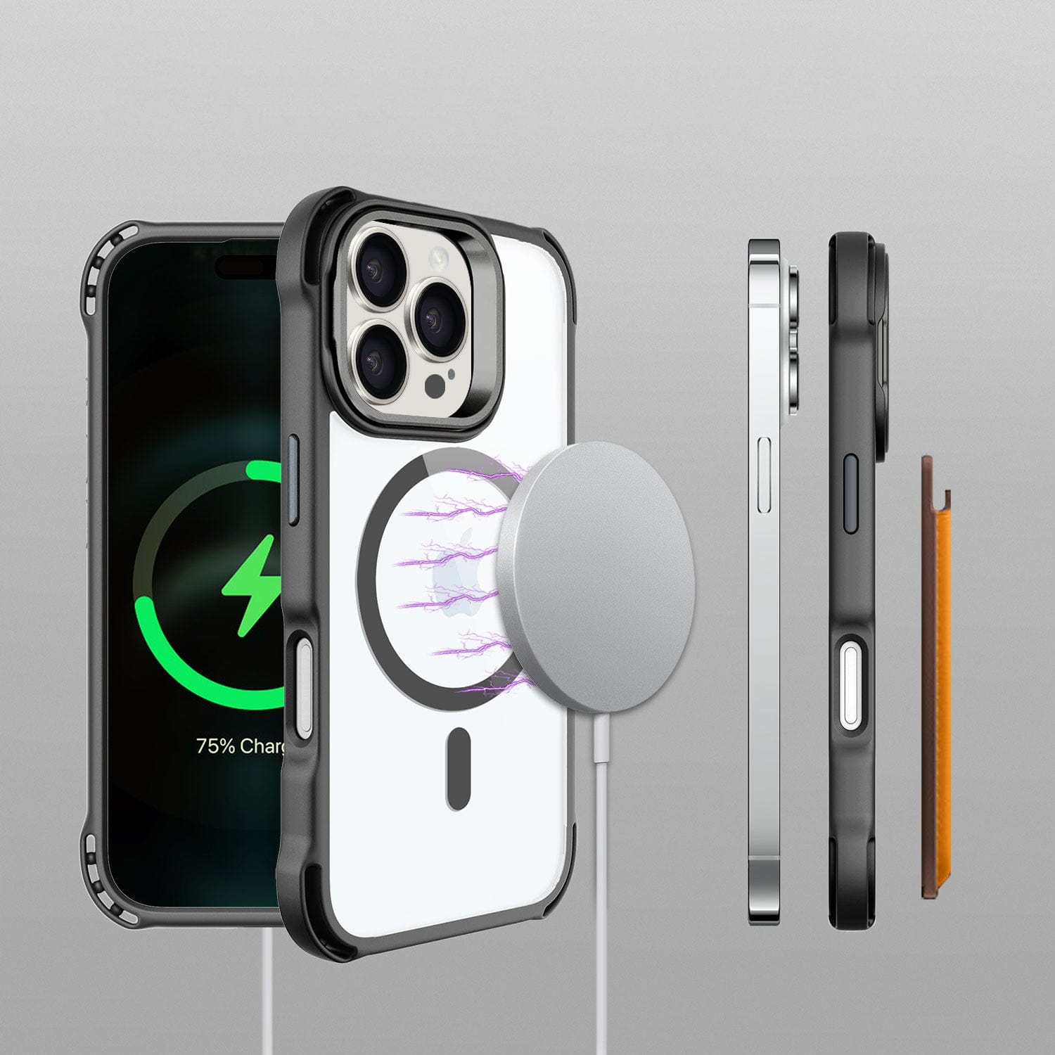 Venture Series Clear Rebound Case with Kickstand - Apple iPhone 16 Pro