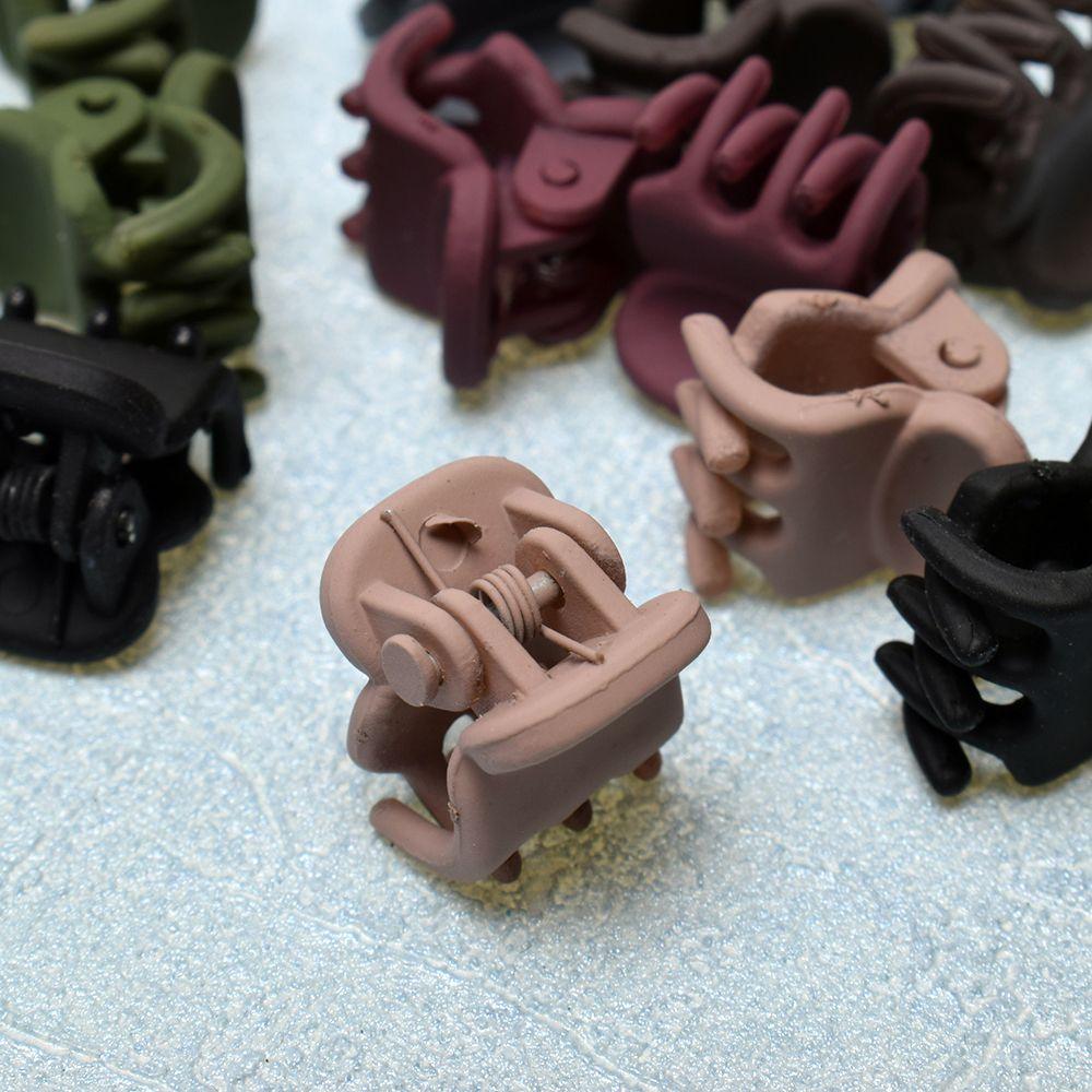 12/Lot Girls Cute Small Matte Texture Hair Claws Children Lovely Hair Clips Hairpins Headbands Kids Fashion Hair Accessories Hairgrip Headwear for Women