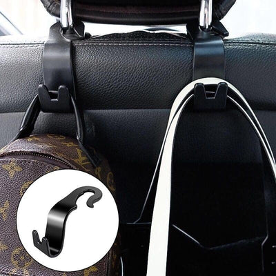 1/2pcs Universal Car Seat Back Hook Bag Hanger Car Accessories Interior Car Vehicle Headrest Hooks Portable Holder Storage for Car Purse Cloth Decoration Durable Back Seat Hangers with Easy Install Design Portable Organizer Holder for Handbag Purse Cloth