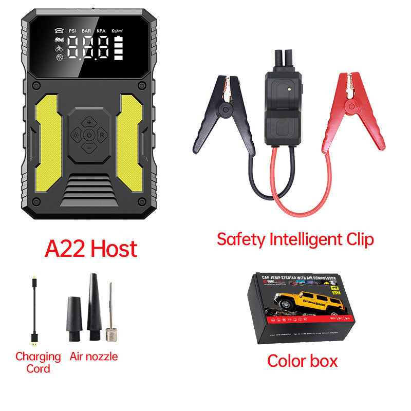 12V Lithium Booster Jump Starter and Air Compressor
