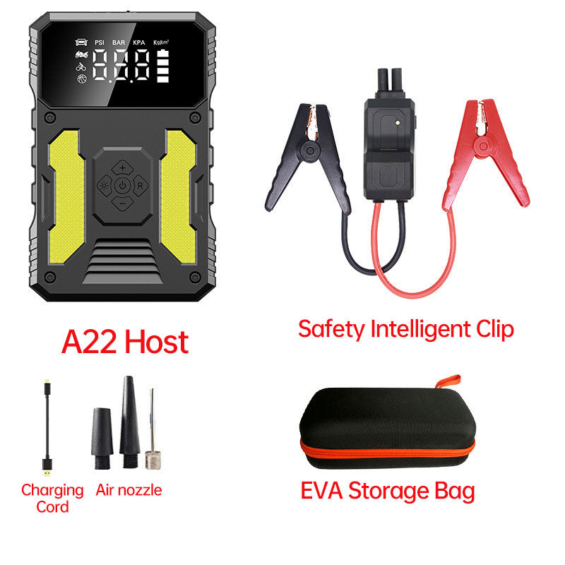 12V Lithium Booster Jump Starter and Air Compressor