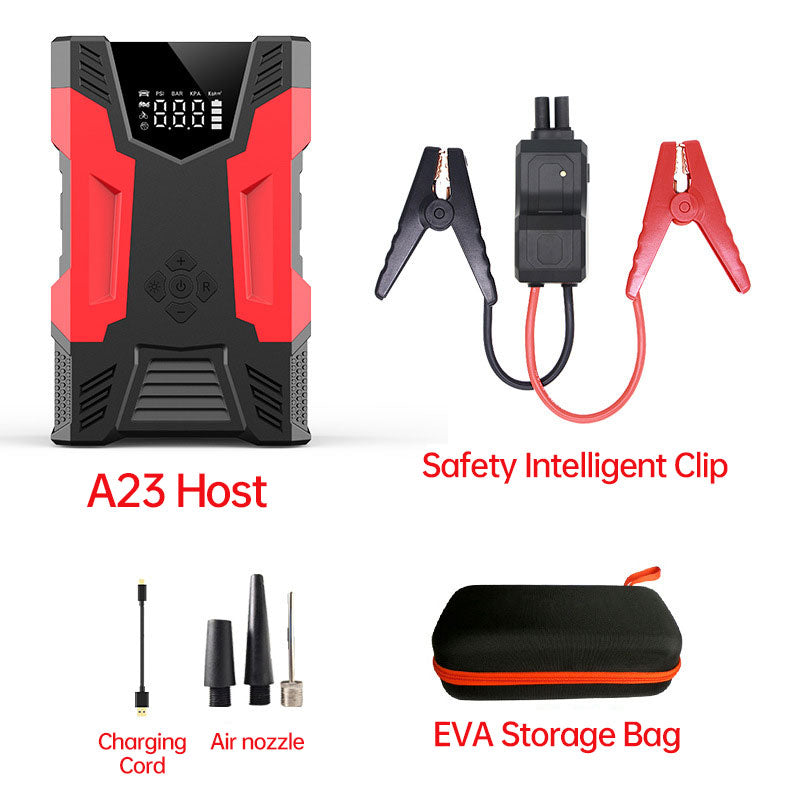 12V Lithium Booster Jump Starter and Air Compressor