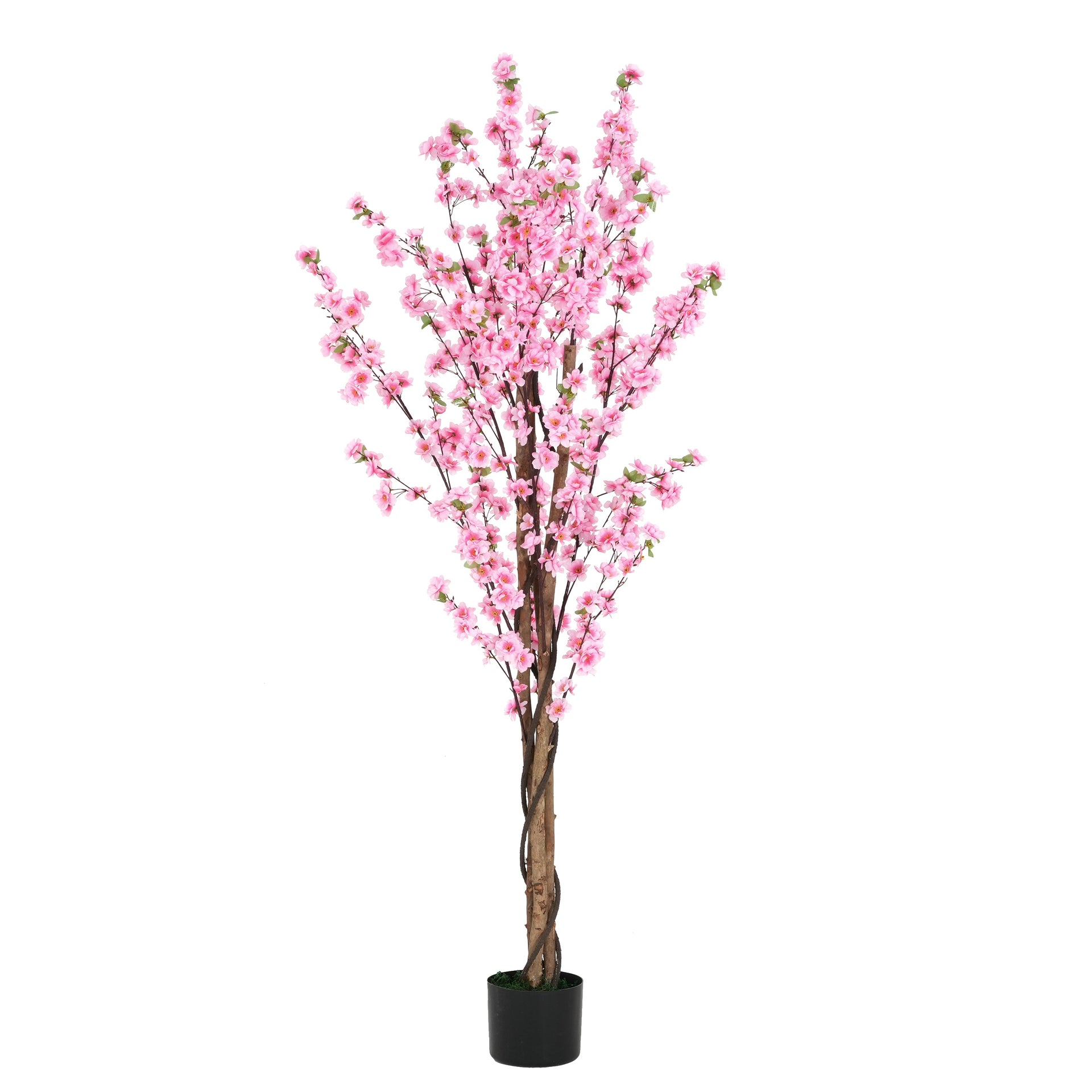 6' Artificial Peach Blossom Tree with Pot