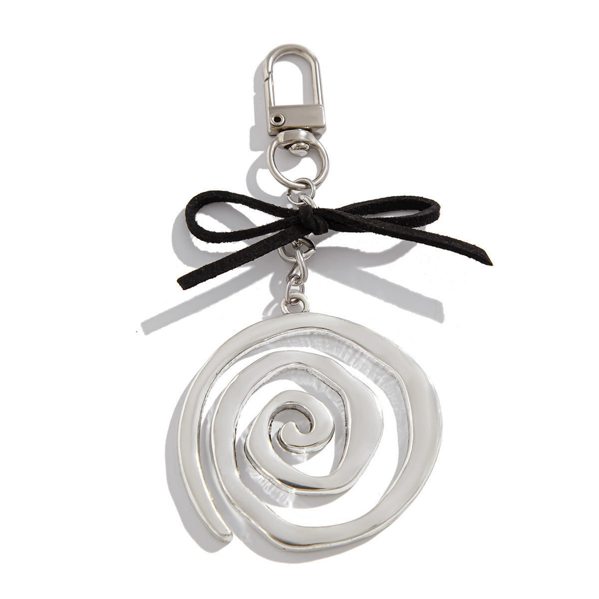Original Design Spiral Pendant Keychain Versatile Alloy Korean Velvet Pendant