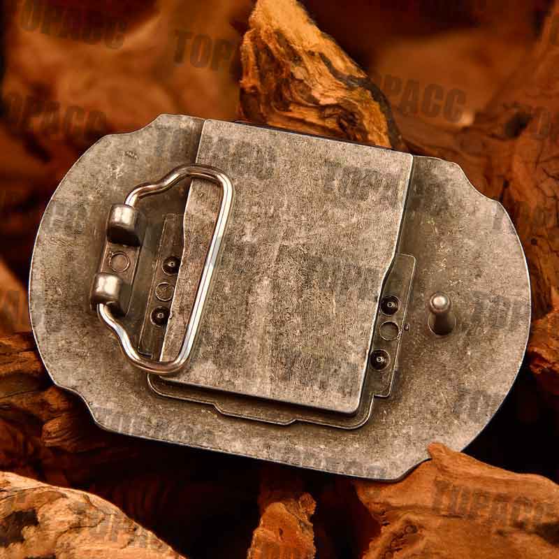 Western Metal Lighter Belt Buckle
