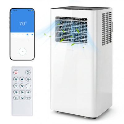 14000 BTU 3-in-1 Smart AC with Wi-Fi and Remote Control & Window Kit-White