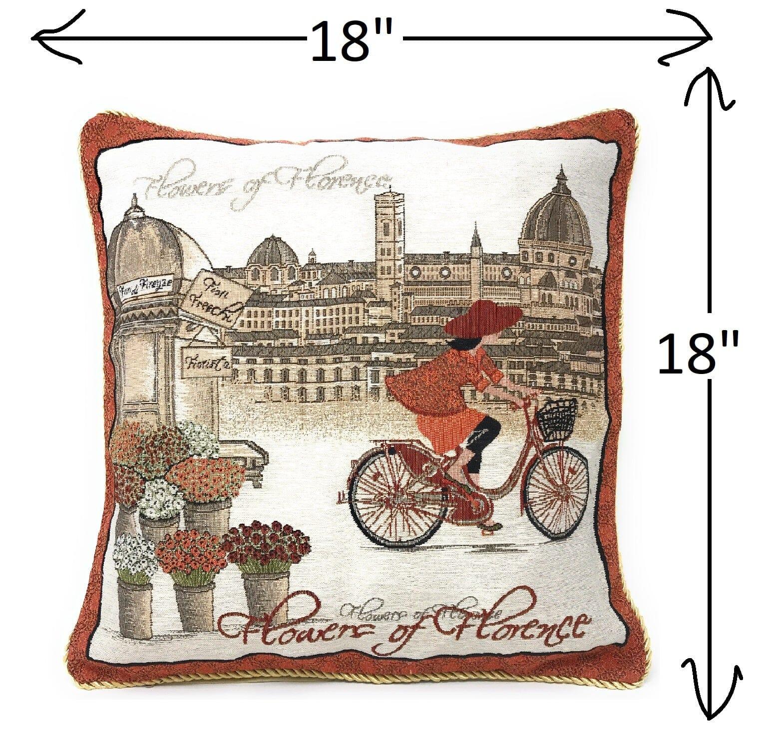Tache Girls Day Out Woven Throw Pillow Cushion Covers