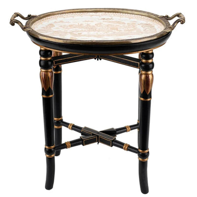 Ormolu Collections Golden Toile Tray Table