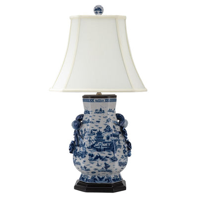 Ormolu Lamp - Blue Willow