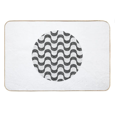 Copacabana Vibes Rio De Janeiro's Charming Sidewalk Bath Mat