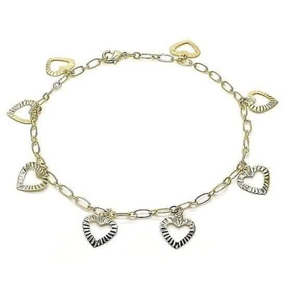 14k Gold Fill Heart Anklet