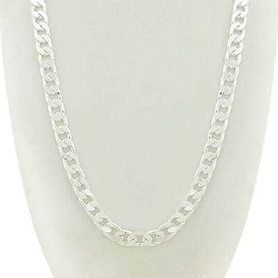 14k White Gold Filled Cuban Link Chain 24