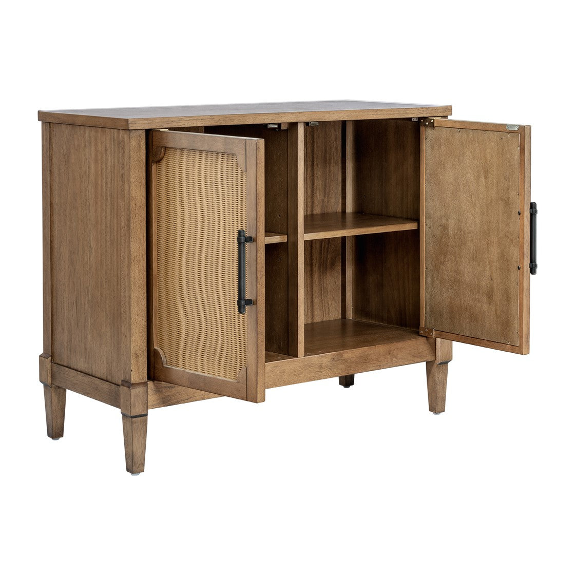 Salina Woven Cane Accent Cabinet - Toasted Almond by Martha Stewart
