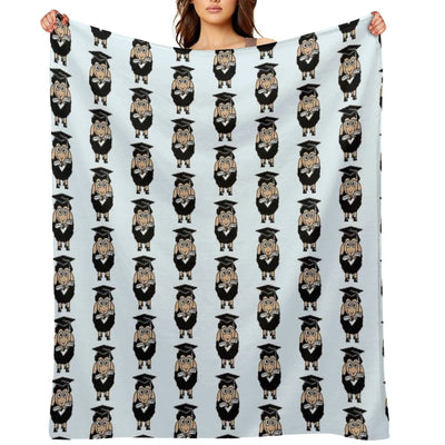 Sheep High School Certificate College Graduation Shrink-resistant Throw Blanket