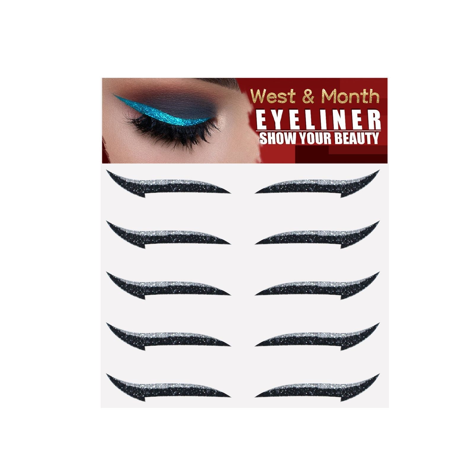 Eyeshadow Stage Makeup Eye Makeup European And American Eyeliner Self-Adhesive Double Eyelid Eye Makeup