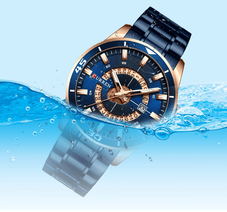 Men's Modern Sports Waterproof Watch Luxury Unique Design Fluorescent Hands Perfect Gift